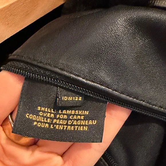 lambskin Cole Haan BLACK FULL LENGTH COAT - Picture 5 of 15